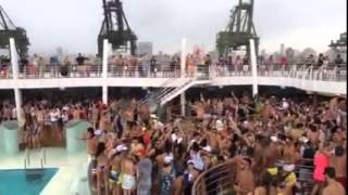 Carnavio 2015 - MSC Preziosa zarpando de arrepiar!!!!