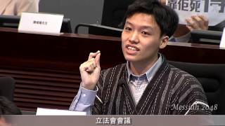 市民梁凱富：今日你『西』選我們組職的名稱，他日就『西』選民主派的候選人！