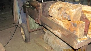 Самодельный гидроколун.  firewood