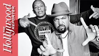 Dr. Dre and Ice Cube Talk 'Straight Outta Compton' with Cast