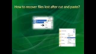 How to Recover Files Lost after Cut and Paste