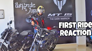 Delivery of MT-15 in dehradun | First ride Reaction | 2019