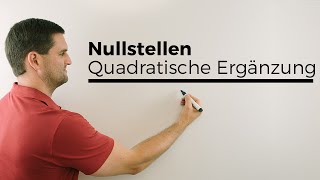 Nullstellen, quadratische Gleichung lösen,Quadratische Ergänzung, Alternative | Mathe by Daniel Jung