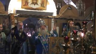 Плащаниця Богородиці у храмі ВСЗВ. Літургія