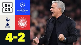 Spurs drehen Spiel bei Mourinho-Heimdebüt: Tottenham - Olympiakos 4:2 | UEFA Champions League | DAZN