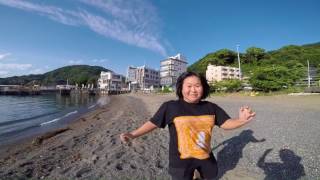 ＜沼津旅行未公開動画＃１＞広い海。広い空。走るみっきー。