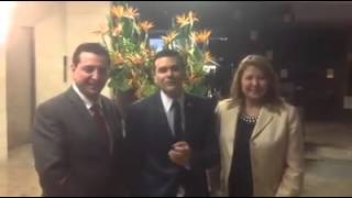 Rigoberto y Yadira Romanillo, con Jose Bobadilla Corona