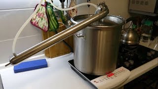 Тест самогонного аппарата Luxstahl-Master (перегонка браги на макаронах)