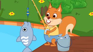 Famille d'Écureuil - Attrapé Un Poisson Rouge Animé 2020 en Français