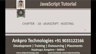 JavaScript for beginners - Chapter 18 - JavaScript Hoisting
