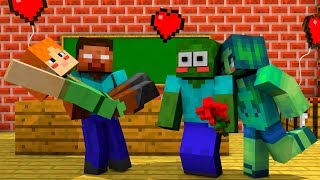 Monster School : Valentine's Day - Minecraft Animation