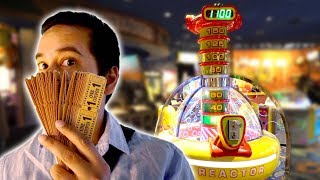 Going for the BIG arcade jackpot at Excalibur Las Vegas!