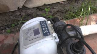 Каркасный бассейн Intex // Часть 10 // Довели воду в бассейне до кондиции