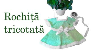 Tutorial rochita tricotata pas cu pas