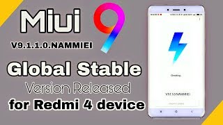 Miui 9 V9.1.1.0.NAMMIEI released for Redmi 4 devices | Miui 9 Global stable Released for Redmi 4