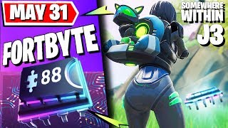 Fortnite #FORTBYTE 88 (May 31) - FOUND SOMEWHERE WITHIN MAP LOCATION J3
