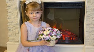 Цветочная композиция из искусственных цветов / DIY подарки, идеи, цветы