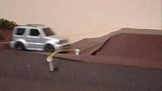 [部屋クロ]謎の中国産ジムニーRCでちびラジ用オフロードコースの試走。