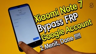 Xiaomi Note 7 Lavender/Violet Bypass Frp Unlock Google Account Termudah Tanpa Komputer 2019