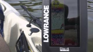 Tracking my fishing lure with the Lowrance Elite 4 Chirp downscan and sonar