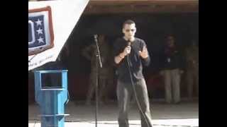 Robin Williams at Kandahar Airfield 2007 USO tour
