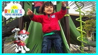 Family Fun Playtime on the playground with Paw Patrol