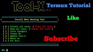 TERMUX TUTORIAL | Tool-X Installation & Setup