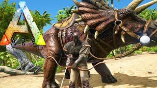 ARK Survival Evolved 3 | TAMING Triceratops / Trike | Funny Tribe Moments | Gameplay 1080p HD