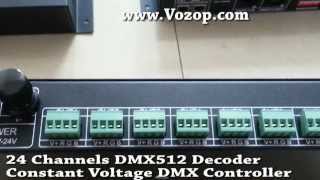 24 Channels DMX512 Decoder Constant Voltage DMX Controller