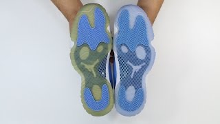 Comparison - Air Jordan 11 XI Low UNC (2001 vs 2017) | @mjo23dan