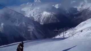 Домбай 2014  Сноуборд   Gopro