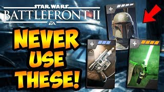 Star Wars Battlefront 2 - 10 TERRIBLE Hero Star Cards You Should NEVER Use! (Battlefront II)