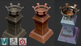 Autodesk Maya 2019, Zbrush, Painter - Stylized Brazier
