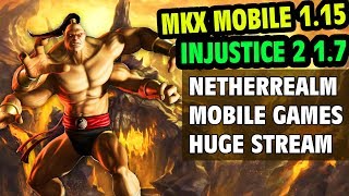 MKX Mobile 1.15 and Injustice 2 Mobile 1.7 Update News. HUGE MOBILE GAMES STREAM from NetherRealm!