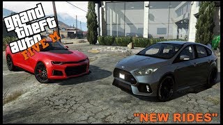 GTA 5 ROLEPLAY - NEW CHEVY CAMARO ZL1 AND FOCUS RS DRAG RACE  - EP. 337 - CIV