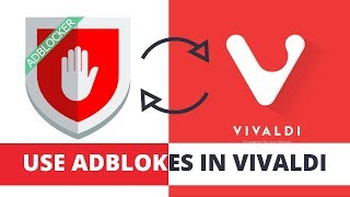 How to install Adblock extension in vivaldi browser