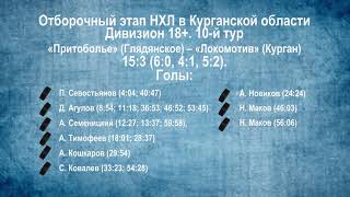 Ночная хоккейная лига. Сезон 2018/2019. Видеообзор матчей 10-го тура в дивизионе «18+»