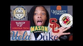 COLLEGES I GOT ACCEPTED/DENIED TO + WHERE I'M GOING 2018(ucla, VT, UVA, etc)