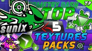 TOP 5 TEXTURES PACKS DE SUNIX PARA GEOMETRY DASH 2.11 - Raxter