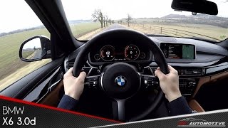 BMW X6 xDrive30d POV Test Drive + Acceleration 0 - 200 km/h