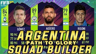 FIFA 18 - Argentina 700k Path To Glory Squad Builder Ft. Aguero, 3 PTG Players
