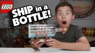 I BUILT A LEGO SHIP IN A BOTTLE!!!