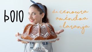 Bolo de Cenoura, Amêndoa & Laranja