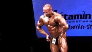 Dave Steele -- Competitor No 11 -- Masters Over 50 - Prejudging - NABBA World 2012
