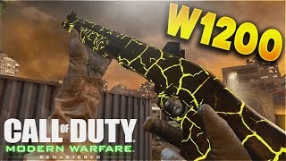 "W1200 " - SHOTGUN ROAD TO "EXCLUSION ZONE CAMO" - MODERN WARFARE REMASTERED (UNLOCKING GOLD)