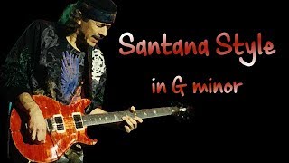 Latin Dorian Rock Santana Style Backing Track