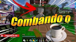 Combando o Cafe e Melito no Lothus - Minecraft Skywars