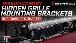 2009-2014 F150 Rough Country 30" Single Row LED Hidden Grille Mounting Brackets Review & Install