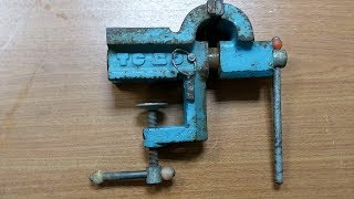 Реставрация старых тисков ТС-80  1978г СССР. Old vice restoration TS-80 1978 USSR
