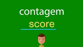 Como dizer contagem em inglês